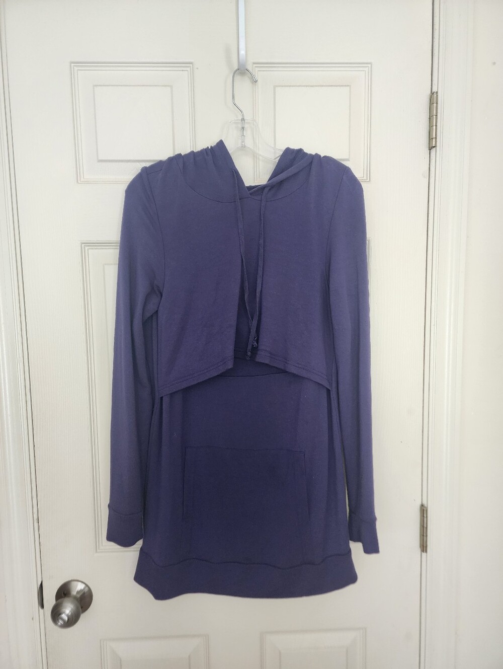 Latched Mama Blue Nursing Hoodie Tunic